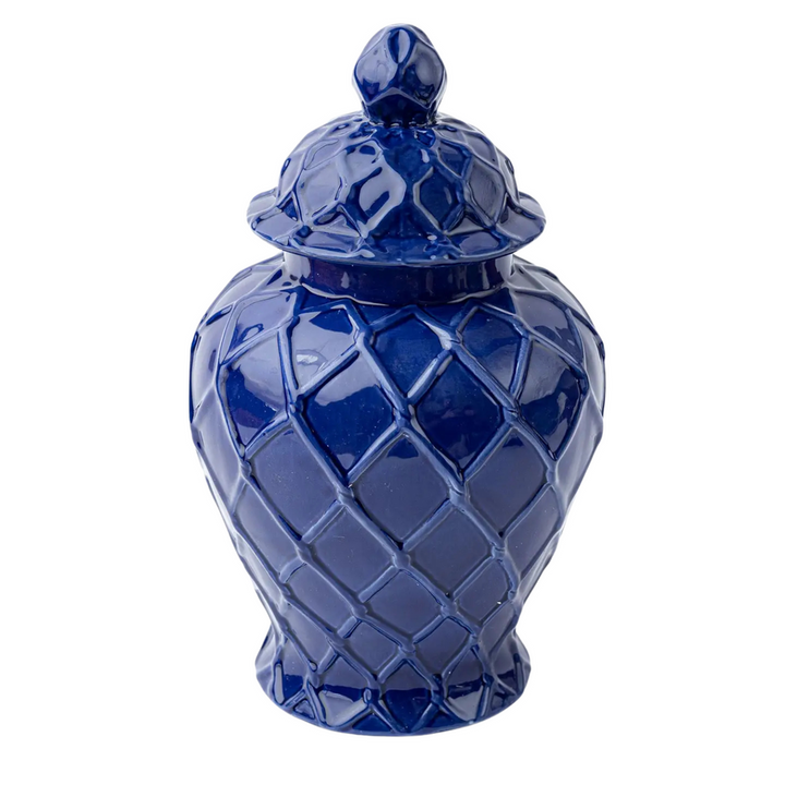 Textured Ginger Jar |  Navy