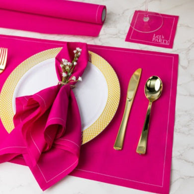 Cotton Dinner Napkins | Blush Crush