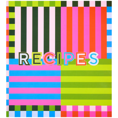 Bold Stripe Recipe Binder