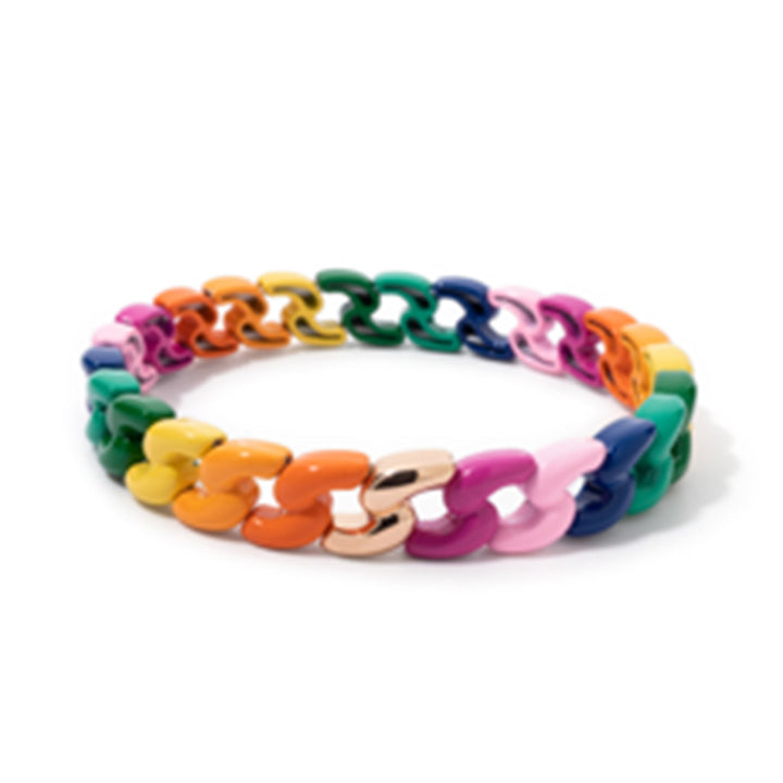 Twisted Link Bracelet | Rainbow