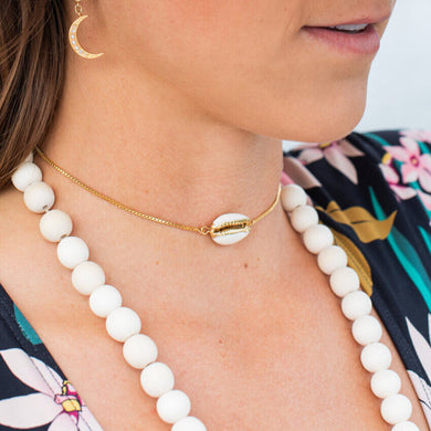 Grit & Grace Bolo Necklace | Cowry Shell