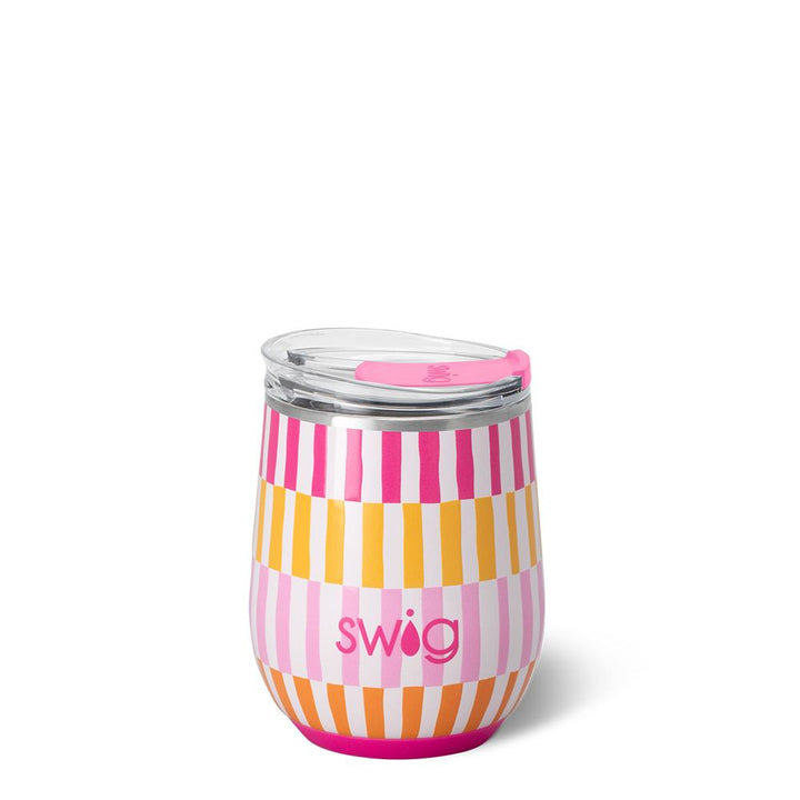 Stemless Wine Cup | Sherbet Stripe