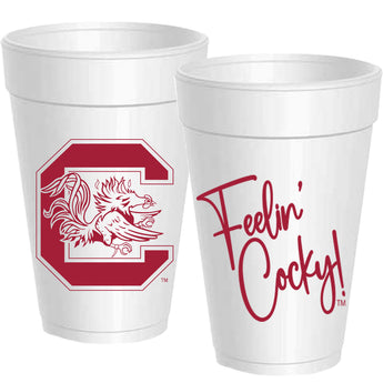 South Carolina Feelin Cocky l Foam Cups