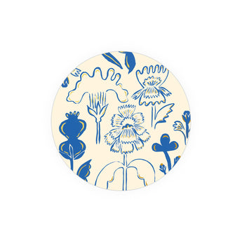 Seedling Coaster | Blue Flowers