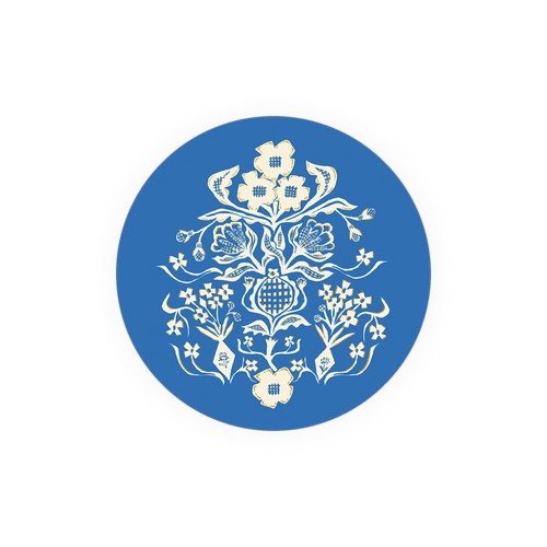Seedling Coasters • Blue Flower Bouquet