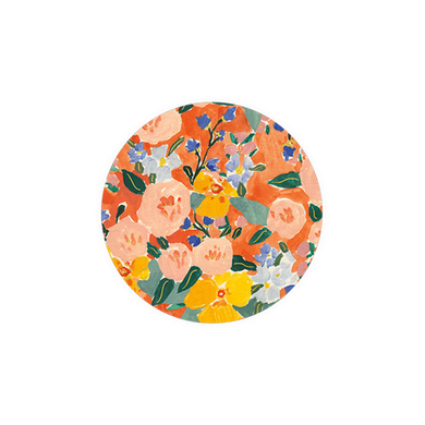 Seedling Coaster | Red + Orange Floral