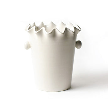 Signature White | Ruffle Ice Bucket