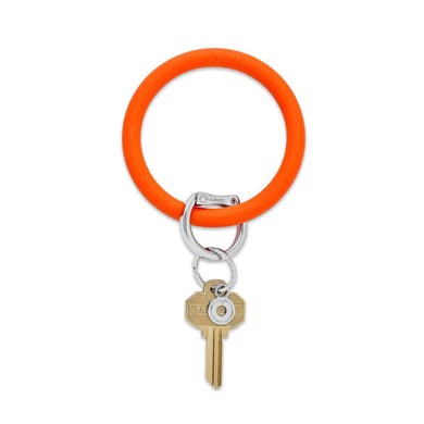 Silicone Big O Keyring | Orange Crush