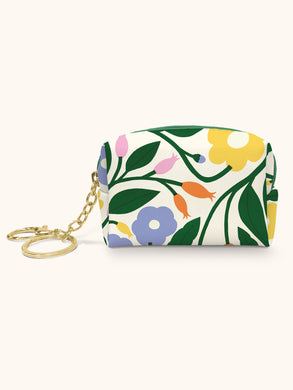 Floral Bliss Key Chain Pouch
