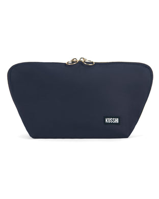 Kusshi Signature Makeup Bag | Navy + Mint