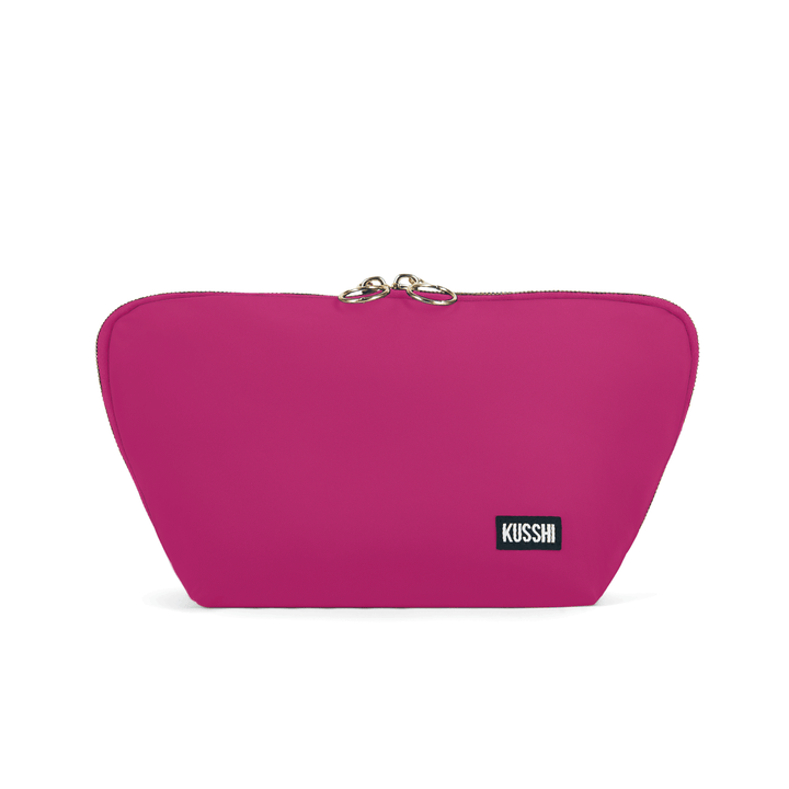 Kusshi Signature Makeup Bag | Pink + Teal