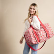 On-the-Go Quilted Weekender • Strawberry Fields