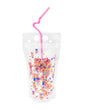 Say Cheers Reusable Confetti Hydration Pouches | Set of 8