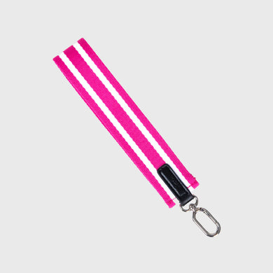 On Hand Wrist Strap • Pink + White