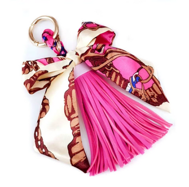 Twilly Bag Tassel | Pink