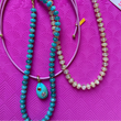 Sea Glass Necklace | Blue