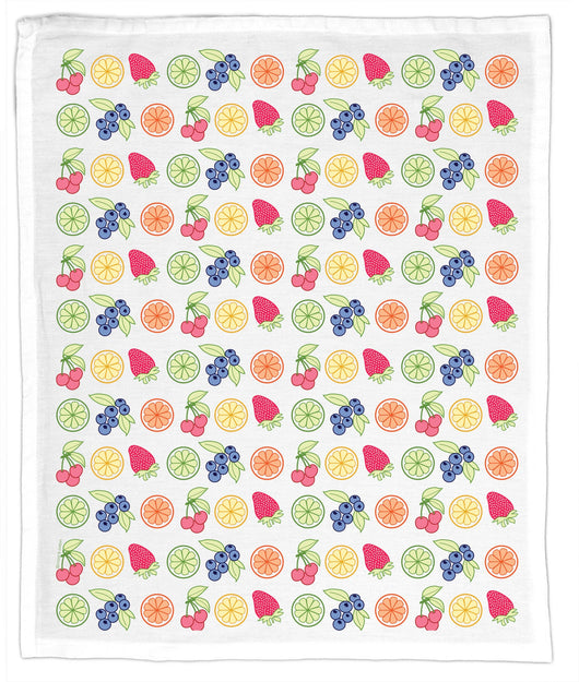 Flour Sack Hand Towel | Sliced Fruit