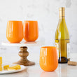 symGlass Stemless Wine | Orange