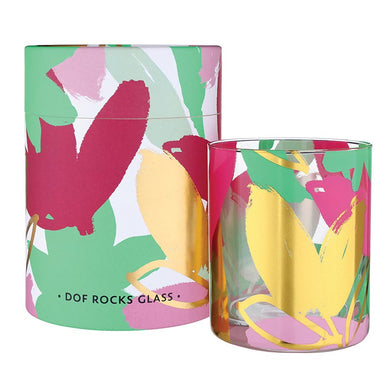 Palm Beach Floral Glass