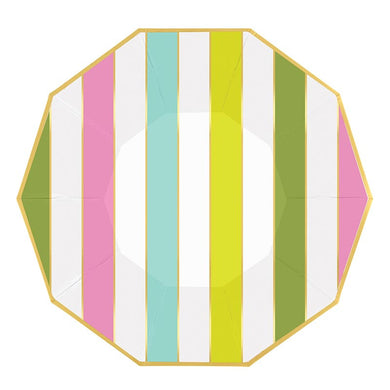 Stripes Decagon Plates