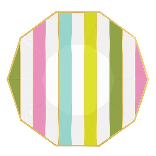 Stripes Decagon Plates