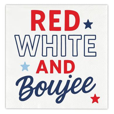 Red White and Blue Cocktail Napkins