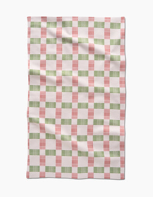 Geometry Kitchen Towel | Be Merry Plaid