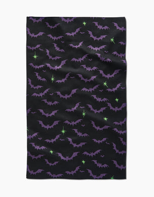 Geometry Kitchen Towel | Dark Night Bats