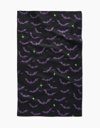 Geometry Kitchen Towel | Dark Night Bats