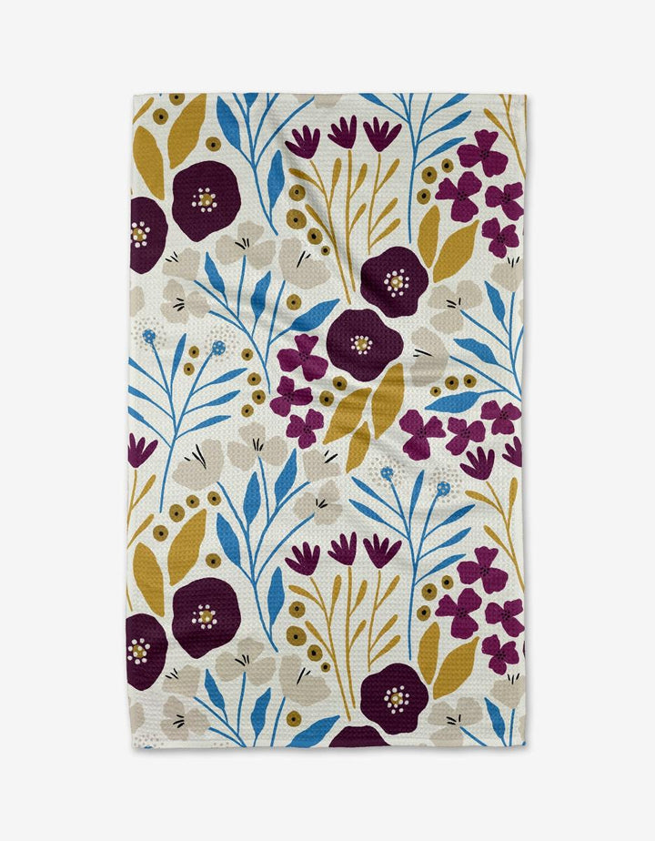 Geometry Kitchen Towel | Fiona Dark Maroon