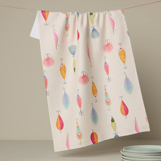 Geometry Tea Towel | Fishing Lures