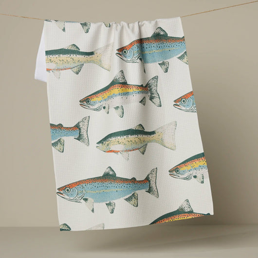 Geometry Tea Towel | Hooked on Fishing
