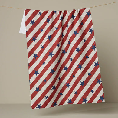 Geometry Tea Towel | Patriotic Stripe