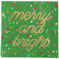 Merry and Bright Cocktail Napkins
