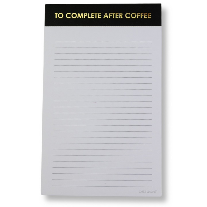 Notepad | To Complete After Coffee