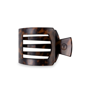 Medium Flat Square Hair Clip | Tortoise