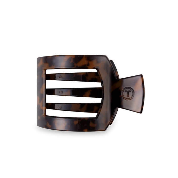 Medium Flat Square Hair Clip | Tortoise