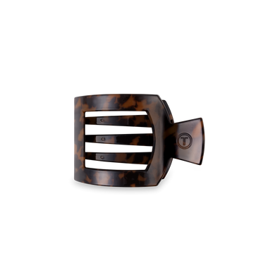 Small Flat Square Hair Clip | Tortoise