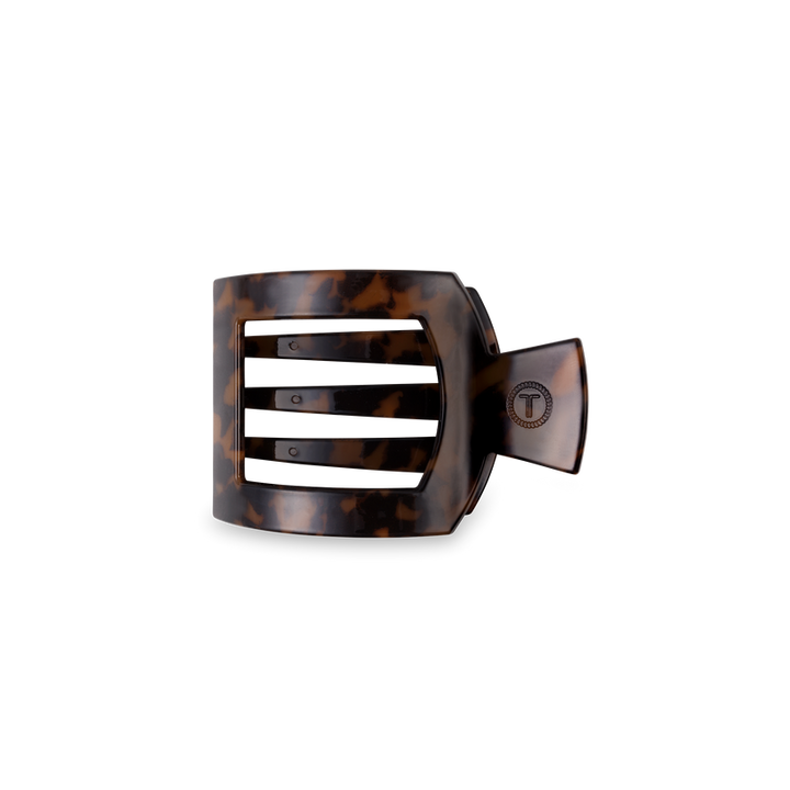 Small Flat Square Hair Clip | Tortoise
