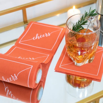 Cotton Cocktail Napkins | Late Sunset