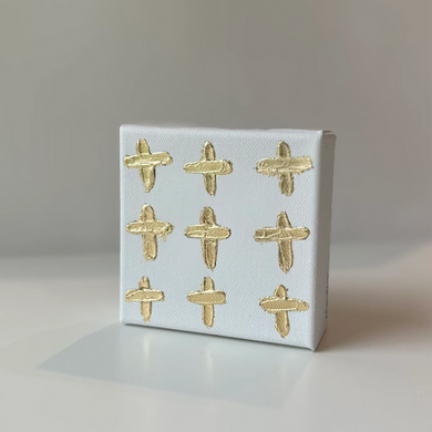 Gold Painted Crosses | 4x4