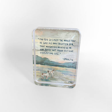 AS IS John Scripture Block