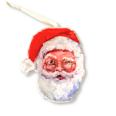 Acrylic Ornament | Naught or Nice Santa