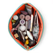 Kusshi Vacationer Makeup Bag | Seafoam + Orange