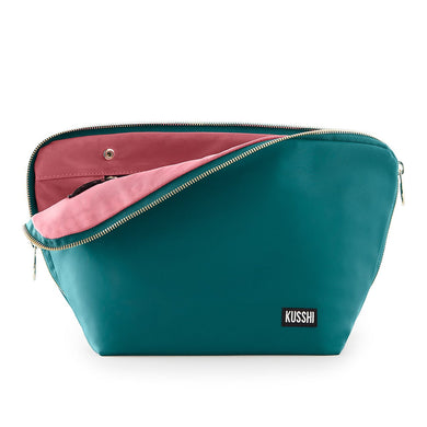 Kusshi Vacationer Makeup Bag | Jade + Blush