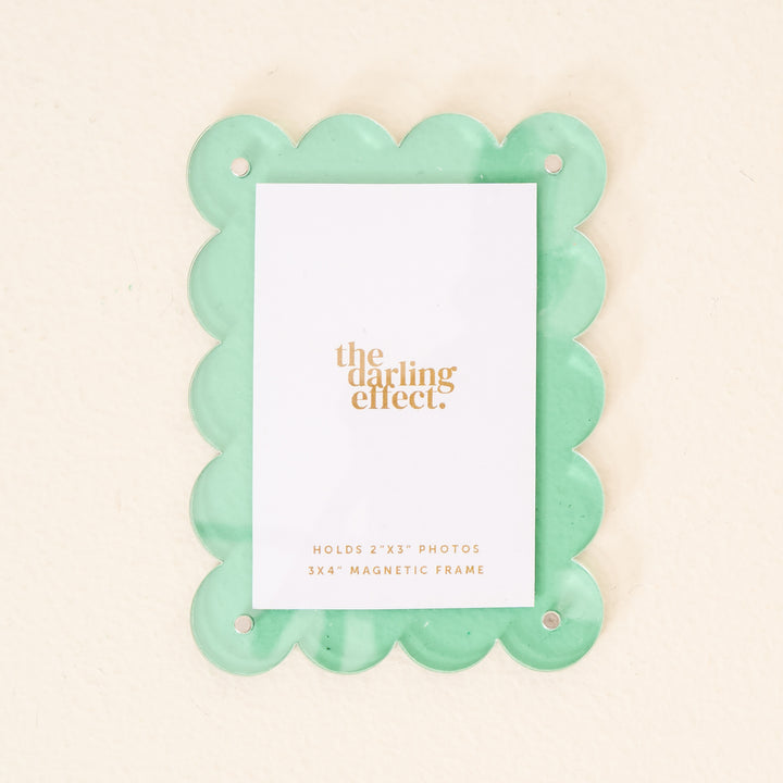 Mini Acrylic Picture Frame Magnet | Teal