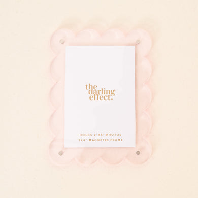 Mini Acrylic Picture Frame Magnet | Light Pink