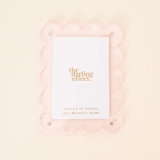 Mini Acrylic Picture Frame Magnet | Light Pink