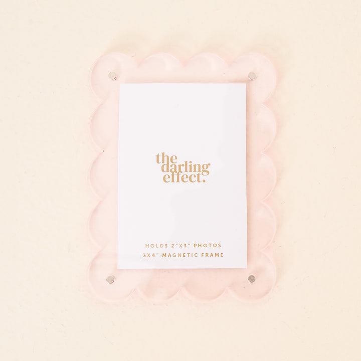 Mini Acrylic Picture Frame Magnet | Light Pink