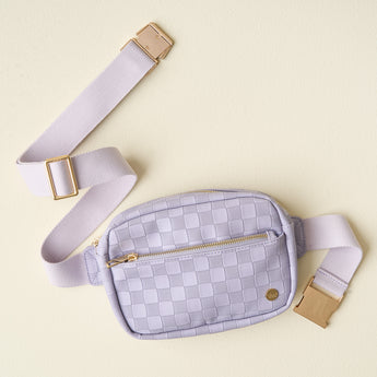 Urban Check Beltbag | Periwinkle